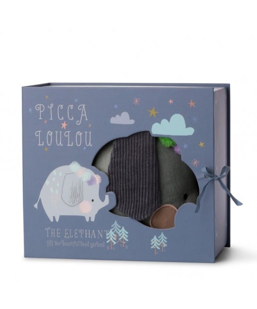 Picca LouLou - Przytulanka Pani Słoń Eleonor 18 cm Luxury Gift Box