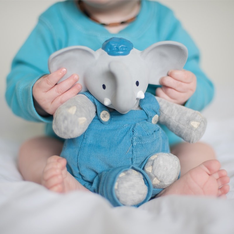 Meiya & Alvin - Alvin Elephant Mini Deluxe Teether Gift Set with Book