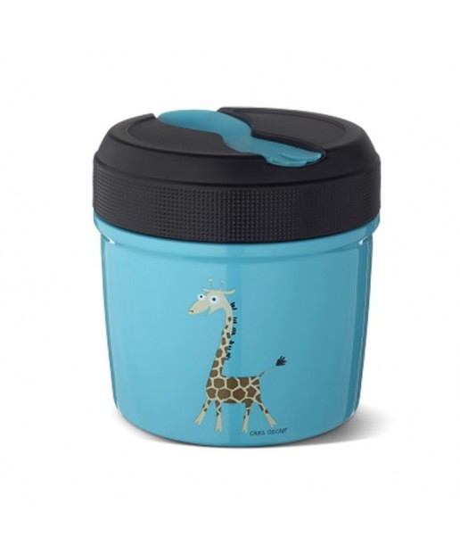 Carl Oscar TEMP Lunch Jar - Termos ze szlachetnej stali nierdzewnej 0,5 L Tourquise - Giraffe