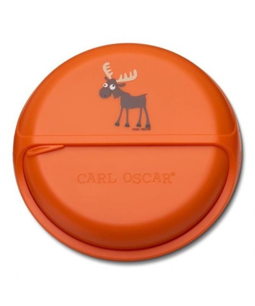 Carl Oscar BIG SnackDISC™ 5 komorowy obrotowy pojemnik na przekąski Orange - Moose
