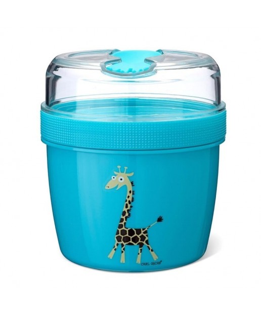 Carl Oscar- N'ice Cup™ L Pojemnik śniadaniowy z wkładem chłodzący  Turquoise - Giraffe