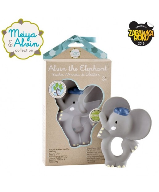 Meiya & Alvin - Gryzak z organicznego kauczuku Hevea Alvin Elephant