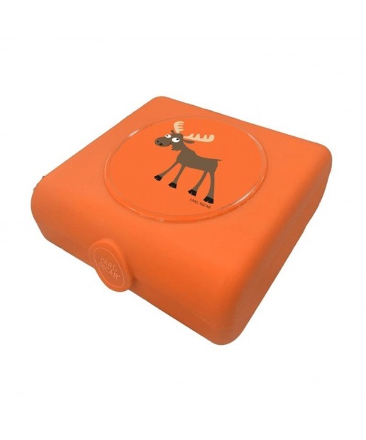Carl Oscar Kids Sandwich Box Pojemnik na przekąski i kanapki Orange - Moose