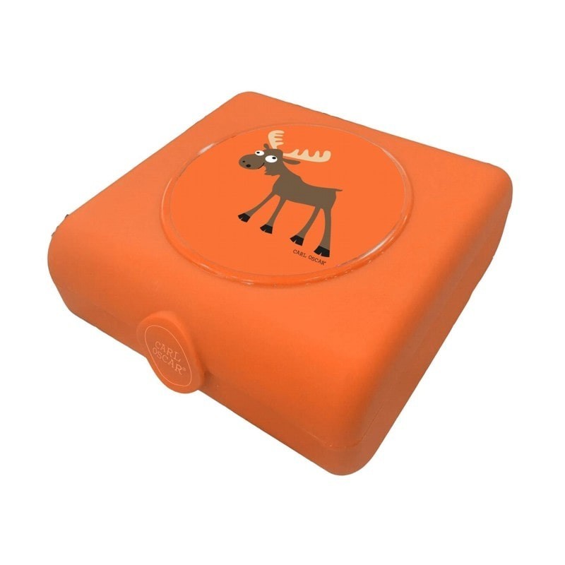Carl Oscar Kids Sandwich Box Pojemnik na przekąski i kanapki Orange - Moose