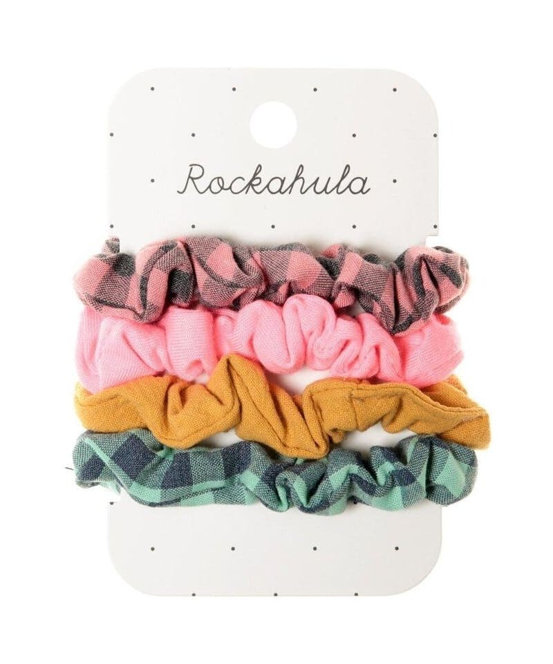Rockahula Kids - 4 gumki do włosów Happy Days Scrunchie