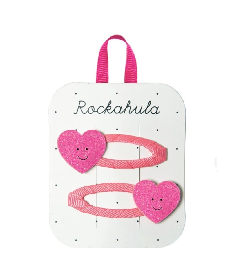 Rockahula Kids - 2 spinki do włosów Happy Heart