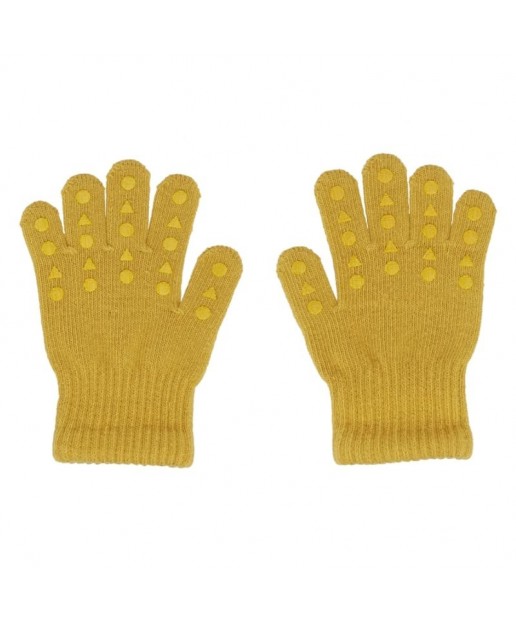 GoBabyGo - antypoślizgowe rękawiczki ułatwiające chwytanie 2 - 3 lata Mustard