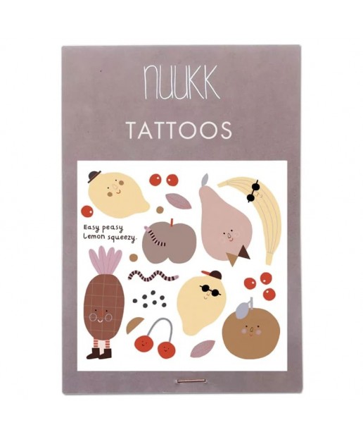 NUUKK - wegański tatuaż dla dzieci CHEEKY FRUITS