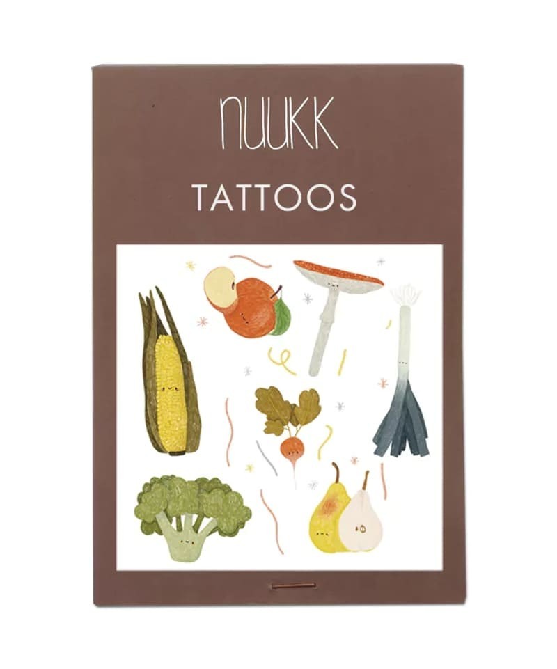 NUUKK - wegański tatuaż dla dzieci VEGGIES