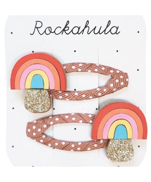 Rockahula Kids - 2 spinki do włosów Rainbow Toadstool