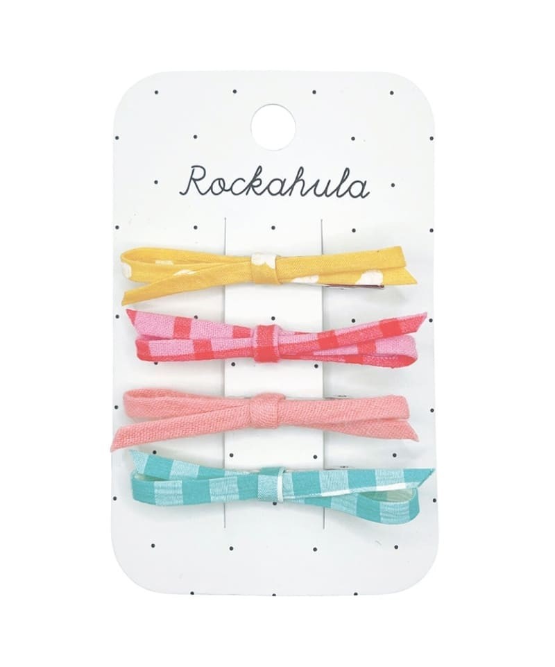Rockahula Kids - 4 spinki do włosów Colour Pop Skinny Bow