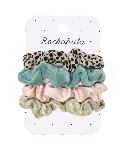 Rockahula Kids - 4 gumki do włosów Leopard Love Scrunchie
