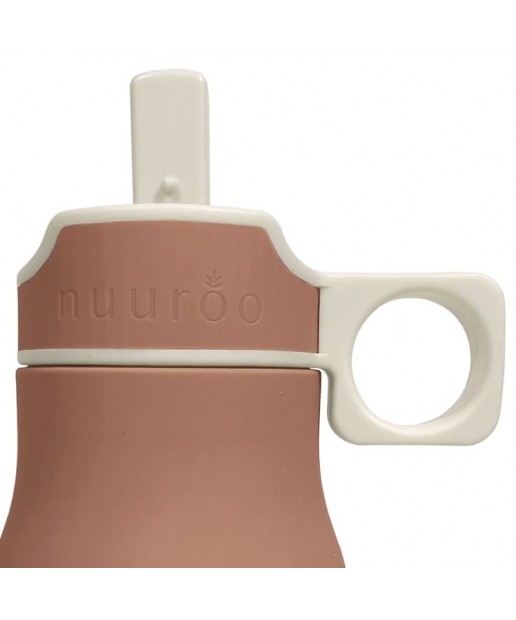 nuuroo - silikonowa butelka bidon ze słomką ISA Chocolate Malt 400 ml