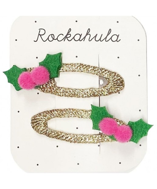 Rockahula Kids - 2 spinki do włosów Holly Pom Pom