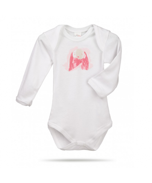 Lait Baby Organic Body Long Sleeve Rose the Bunny 3 m+