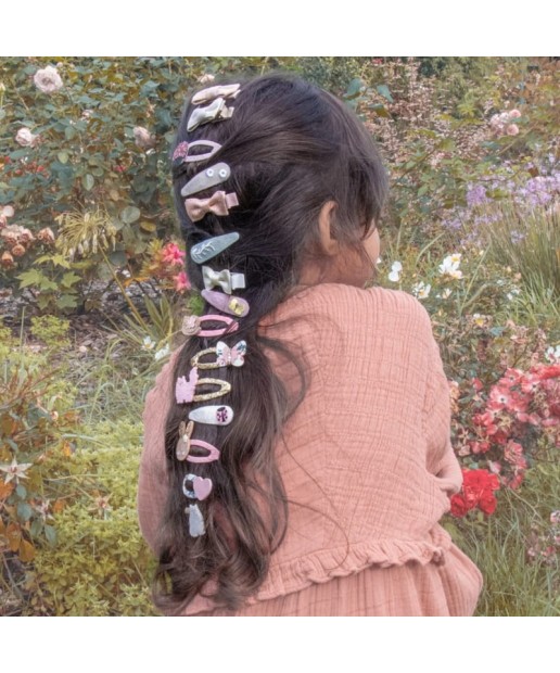 Rockahula Kids spinki do włosów dla dziewczynki 4 szt. Country Garden Embroidered