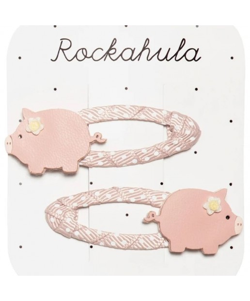 Rockahula Kids spinki do włosów dla dziewczynki 2 szt. Polly Pig