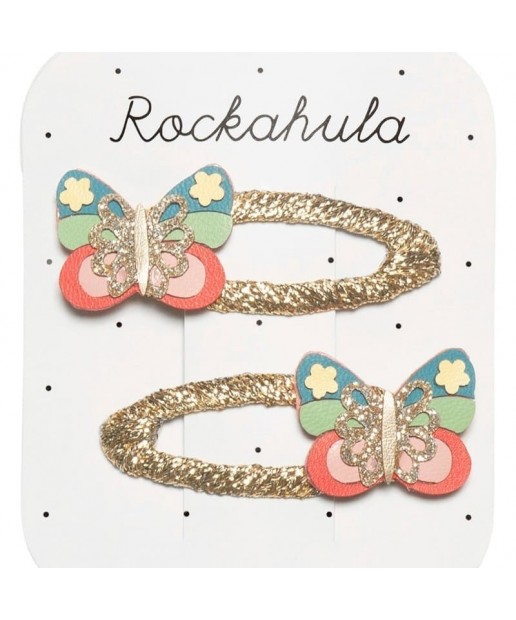Rockahula Kids spinki do włosów dla dziewczynki 2 szt. Rainbow Butterfly