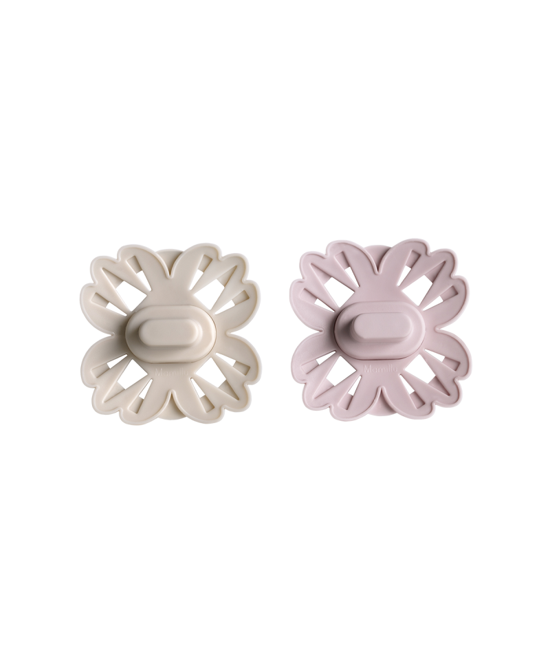 Mamillu Flurry - smoczki symetryczne silikonowe Vanilla Cream, Rose Blush